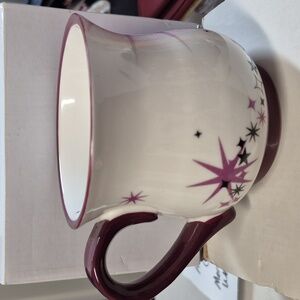Set of 2 Mary Kay Project SuperStar 2010 Purple and White Mugs